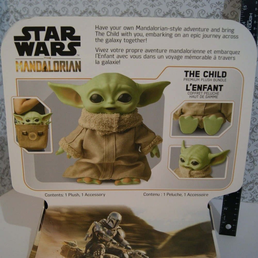 11" NEW Grogu Plush The Mandalorian The Child Makes Noises Convention Wearable - Picture 7 of 12